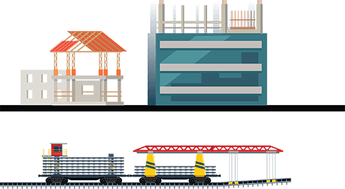 Construction of the zhuravka-millerovo railway line